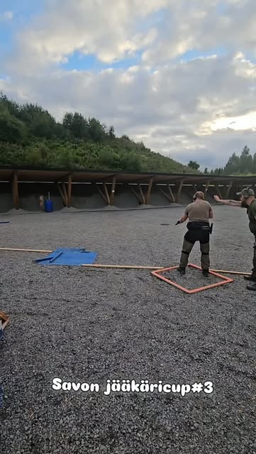 Savon Jääkäri Cupin kilpailija ampumaradalla